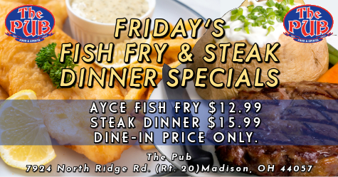 fish fry steak dinner ad